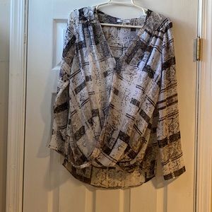 DKNY Crossover Blouse